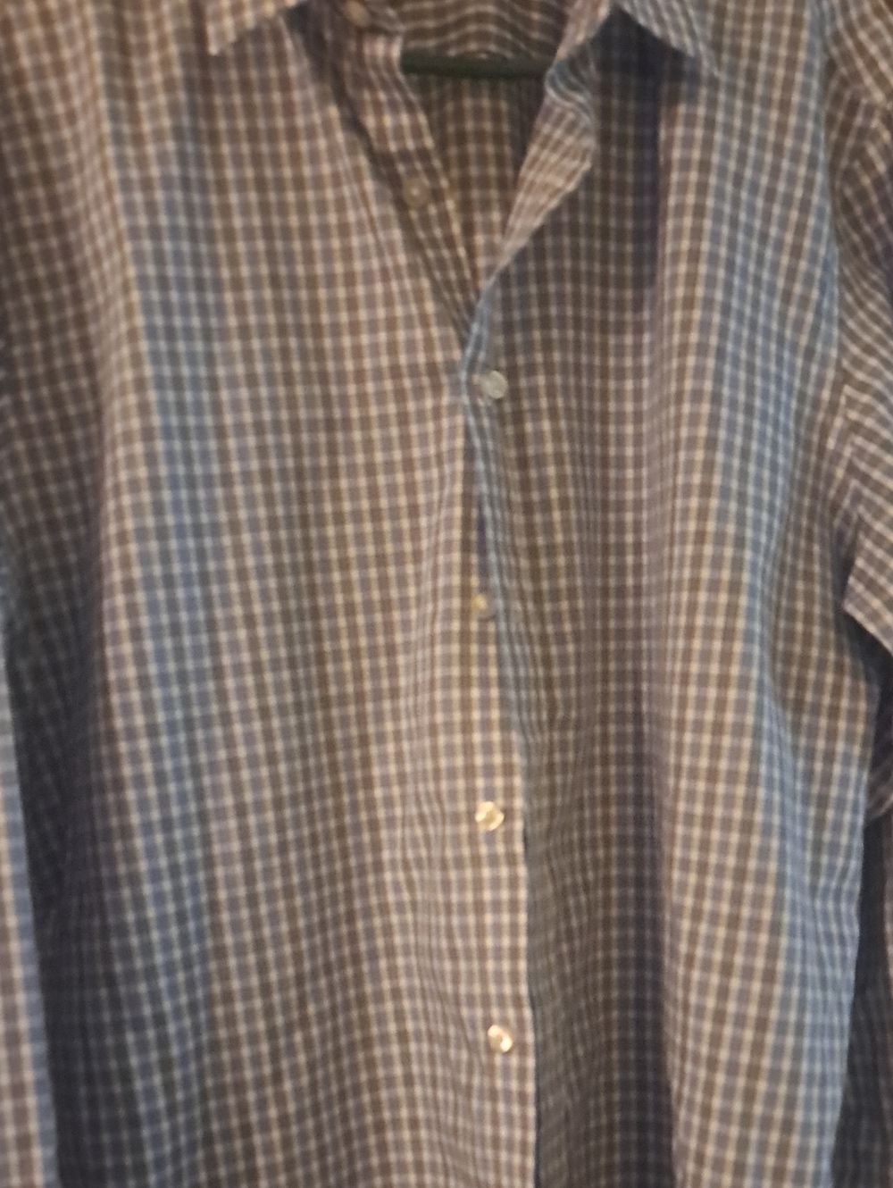 UNTUCKit Men's Blue and White Checked Button-Down Shirt